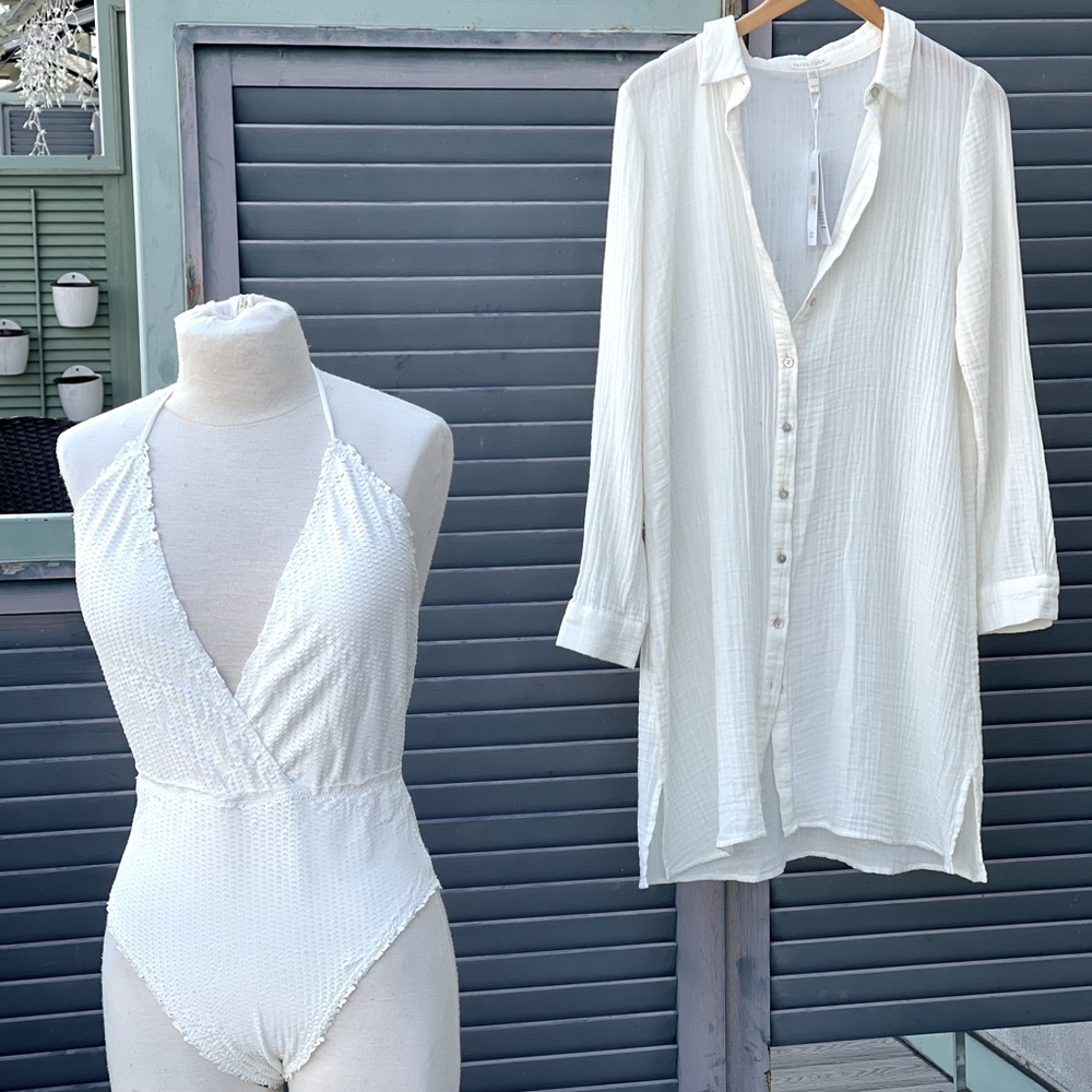 ViX bathing suit (scale look) low back halterneck - Picture 2 of 4